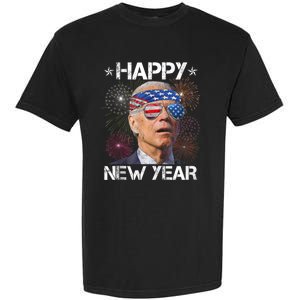 Joe Biden 4th Of July Happy New Year Fireworks Sunglasses Garment-Dyed Heavyweight T-Shirt