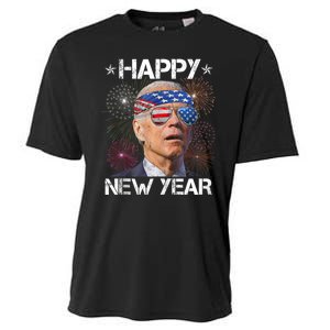 Joe Biden 4th Of July Happy New Year Fireworks Sunglasses Cooling Performance Crew T-Shirt