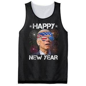 Joe Biden 4th Of July Happy New Year Fireworks Sunglasses Mesh Reversible Basketball Jersey Tank