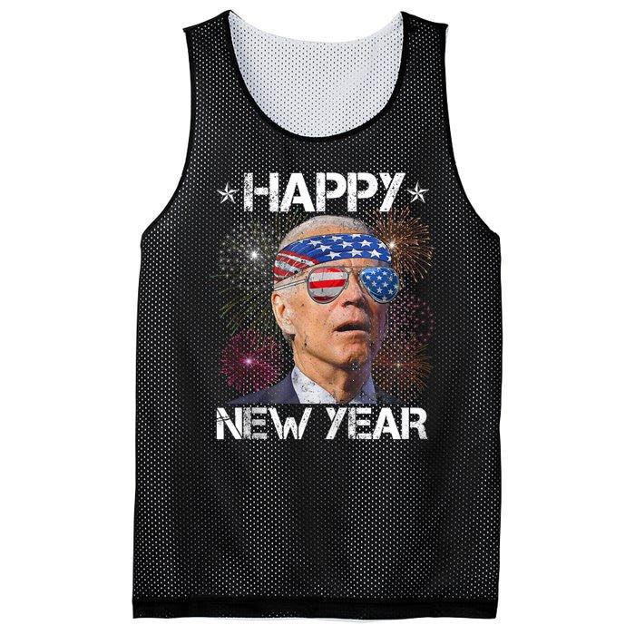 Joe Biden 4th Of July Happy New Year Fireworks Sunglasses Mesh Reversible Basketball Jersey Tank