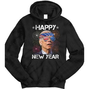 Joe Biden 4th Of July Happy New Year Fireworks Sunglasses Tie Dye Hoodie