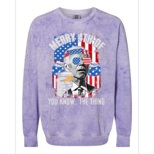 Joe Biden 4th Of July Shirt Colorblast Crewneck Sweatshirt