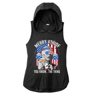 Joe Biden 4th Of July Shirt Ladies PosiCharge Tri-Blend Wicking Draft Hoodie Tank