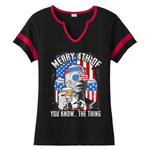 Joe Biden 4th Of July Shirt Ladies Halftime Notch Neck Tee