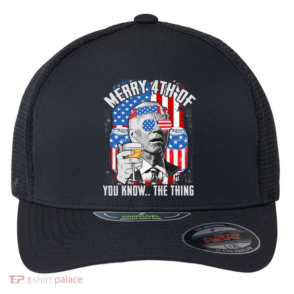 Joe Biden 4th Of July Shirt Flexfit Unipanel Trucker Cap