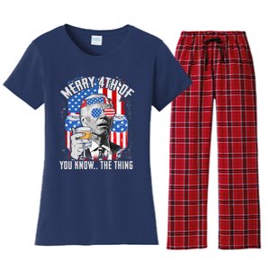 Joe Biden 4th Of July Shirt Women's Flannel Pajama Set