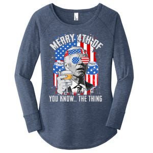 Joe Biden 4th Of July Shirt Women's Perfect Tri Tunic Long Sleeve Shirt