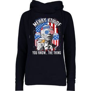 Joe Biden 4th Of July Shirt Womens Funnel Neck Pullover Hood