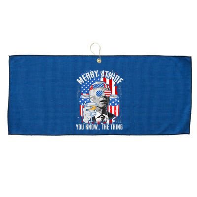 Joe Biden 4th Of July Shirt Large Microfiber Waffle Golf Towel
