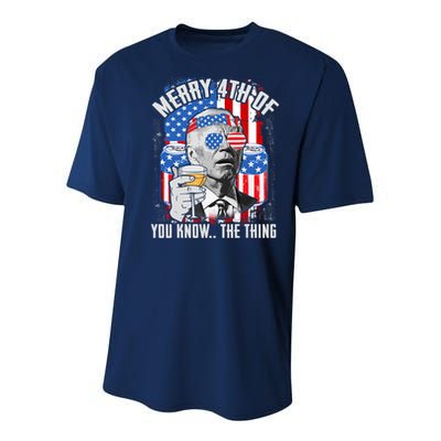 Joe Biden 4th Of July Shirt Youth Performance Sprint T-Shirt