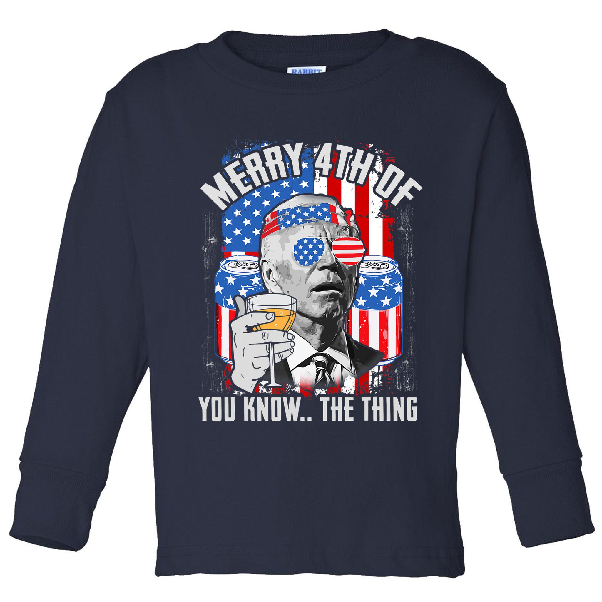 Joe Biden 4th Of July Shirt Toddler Long Sleeve Shirt