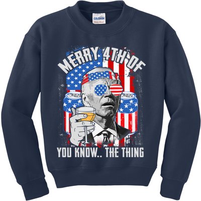 Joe Biden 4th Of July Shirt Kids Sweatshirt