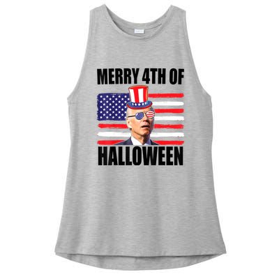 Joe Biden 4th Of July Men Tee Funny Merry 4th Of Halloween Ladies PosiCharge Tri-Blend Wicking Tank