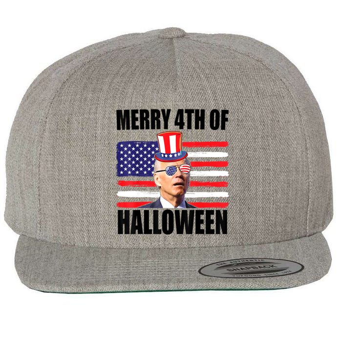 Joe Biden 4th Of July Men Tee Funny Merry 4th Of Halloween Wool Snapback Cap
