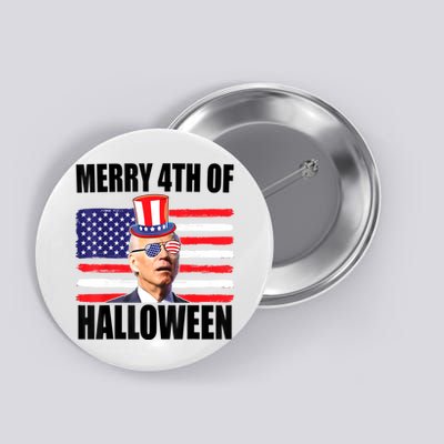Joe Biden 4th Of July Men Tee Funny Merry 4th Of Halloween Button