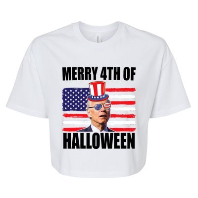 Joe Biden 4th Of July Men Tee Funny Merry 4th Of Halloween Bella+Canvas Jersey Crop Tee