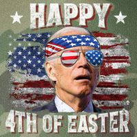 Joe Biden 4th Of July Happy 4th Of Easter American US Flag Legacy Tie Dye Trucker Hat