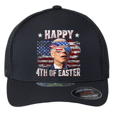 Joe Biden 4th Of July Happy 4th Of Easter American US Flag Flexfit Unipanel Trucker Cap