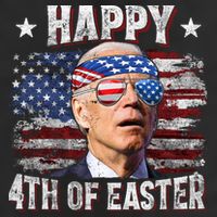 Joe Biden 4th Of July Happy 4th Of Easter American US Flag Trucker Hat