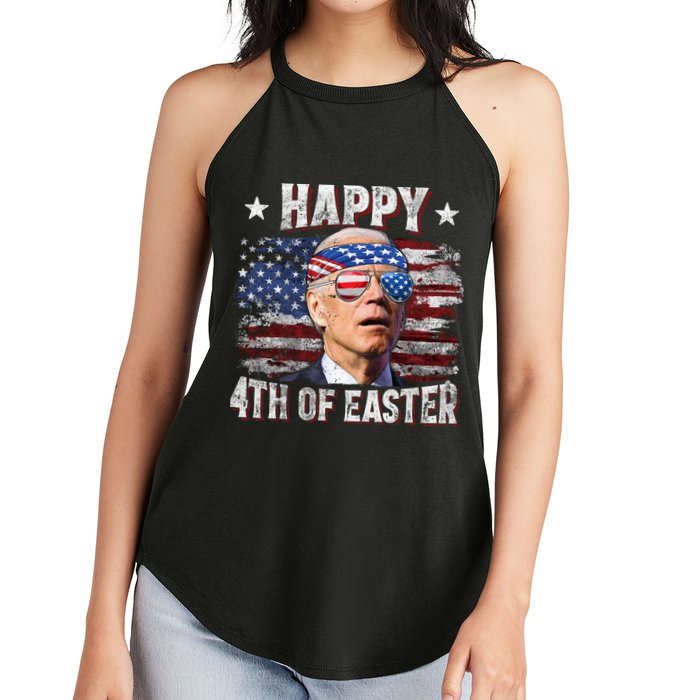 Joe Biden 4th Of July Happy 4th Of Easter American US Flag Women's Perfect Tri Rocker Tank