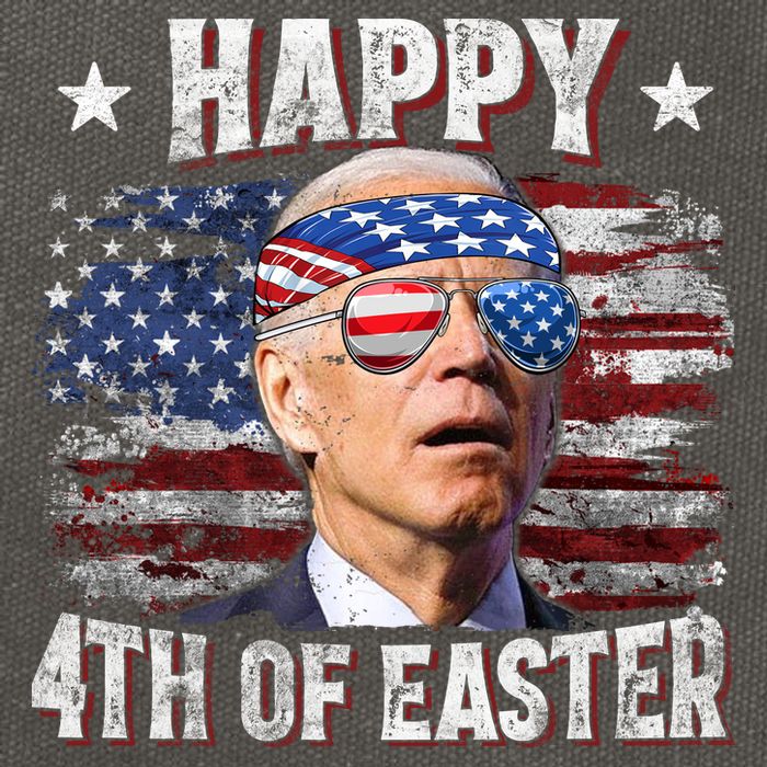 Joe Biden 4th Of July Happy 4th Of Easter American US Flag Cotton Canvas Backpack