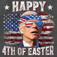 Joe Biden 4th Of July Happy 4th Of Easter American US Flag Vector Backpack