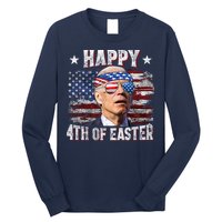 Joe Biden 4th Of July Happy 4th Of Easter American US Flag Long Sleeve Shirt