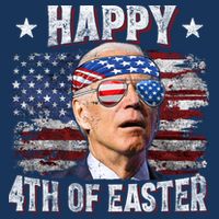 Joe Biden 4th Of July Happy 4th Of Easter American US Flag Drawstring Bag