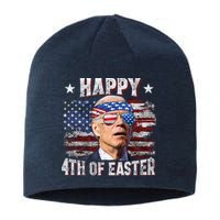 Joe Biden 4th Of July Happy 4th Of Easter American US Flag Sustainable Beanie