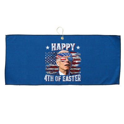 Joe Biden 4th Of July Happy 4th Of Easter American US Flag Large Microfiber Waffle Golf Towel