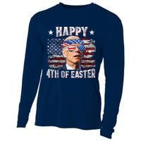 Joe Biden 4th Of July Happy 4th Of Easter American US Flag Cooling Performance Long Sleeve Crew