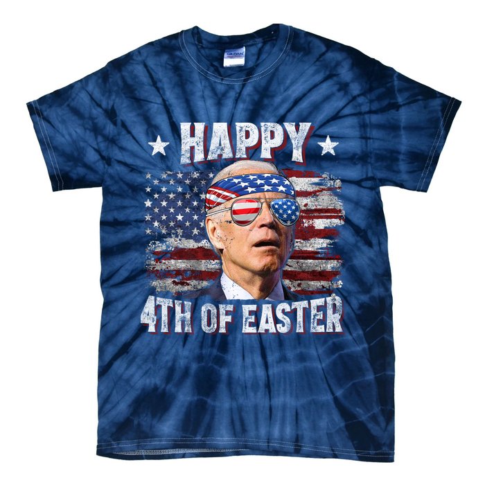 Joe Biden 4th Of July Happy 4th Of Easter American US Flag Tie-Dye T-Shirt