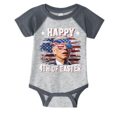 Joe Biden 4th Of July Happy 4th Of Easter American US Flag Infant Baby Jersey Bodysuit