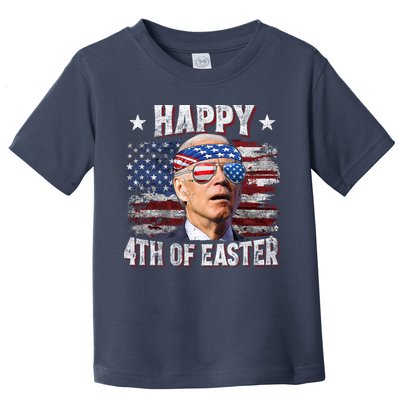 Joe Biden 4th Of July Happy 4th Of Easter American US Flag Toddler T-Shirt