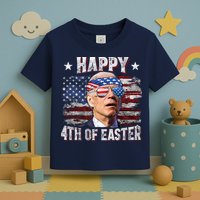 Joe Biden 4th Of July Happy 4th Of Easter American US Flag Toddler T-Shirt