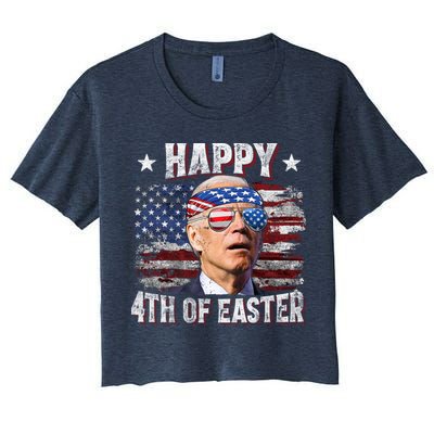 Joe Biden 4th Of July Happy 4th Of Easter American US Flag Crop Top