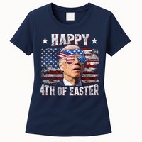 Joe Biden 4th Of July Happy 4th Of Easter American US Flag Womens T-Shirt