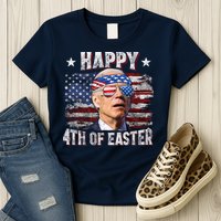 Joe Biden 4th Of July Happy 4th Of Easter American US Flag Womens T-Shirt