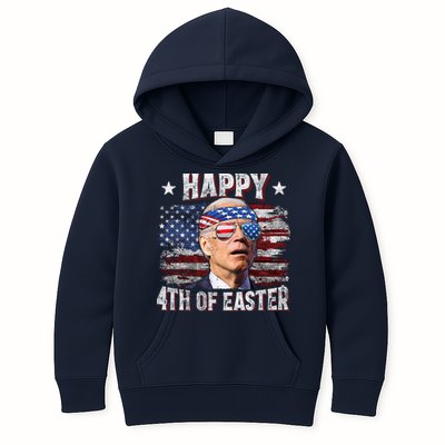 Joe Biden 4th Of July Happy 4th Of Easter American US Flag Kids Hoodie