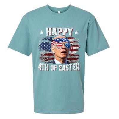 Joe Biden 4th Of July Happy 4th Of Easter American US Flag Sueded Cloud Jersey T-Shirt