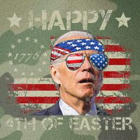 Joe Biden 4th Of July Happy 4th Of Easter Us Flag Legacy Tie Dye Trucker Hat