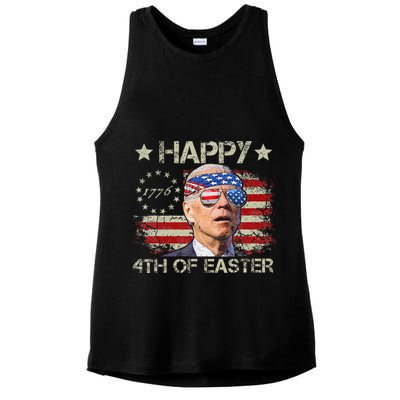 Joe Biden 4th Of July Happy 4th Of Easter Us Flag Ladies PosiCharge Tri-Blend Wicking Tank