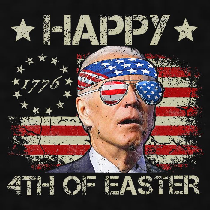 Joe Biden 4th Of July Happy 4th Of Easter Us Flag Ladies PosiCharge Tri-Blend Wicking Tank