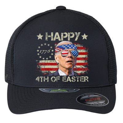 Joe Biden 4th Of July Happy 4th Of Easter Us Flag Flexfit Unipanel Trucker Cap