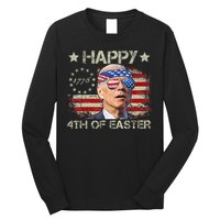 Joe Biden 4th Of July Happy 4th Of Easter Us Flag Long Sleeve Shirt