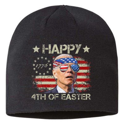 Joe Biden 4th Of July Happy 4th Of Easter Us Flag Sustainable Beanie