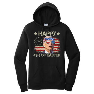 Joe Biden 4th Of July Happy 4th Of Easter Us Flag Women's Pullover Hoodie