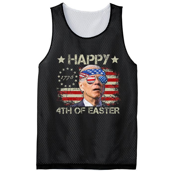 Joe Biden 4th Of July Happy 4th Of Easter Us Flag Mesh Reversible Basketball Jersey Tank