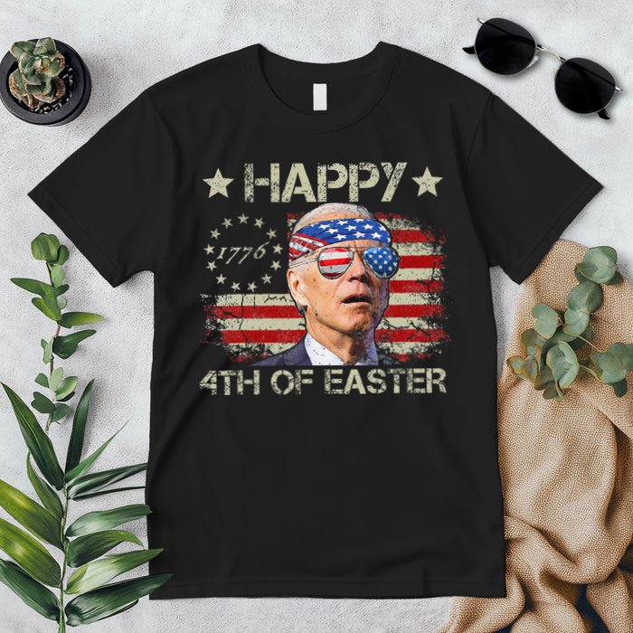 Joe Biden 4th Of July Happy 4th Of Easter Us Flag Premium T-Shirt