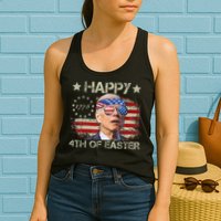 Joe Biden 4th Of July Happy 4th Of Easter Us Flag Womens Tank Top